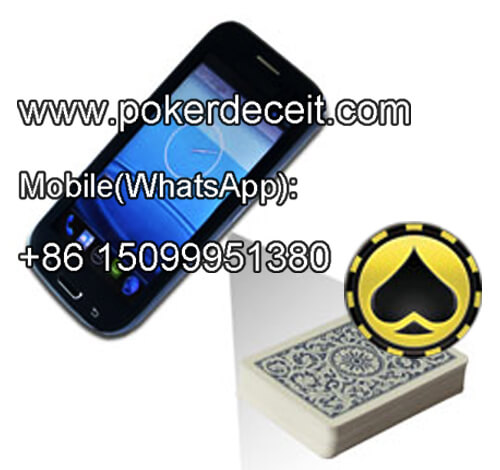 Iphone 4 cell phone playing cards scanner