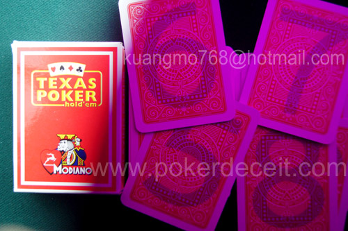 modiano texas holdem marked cards